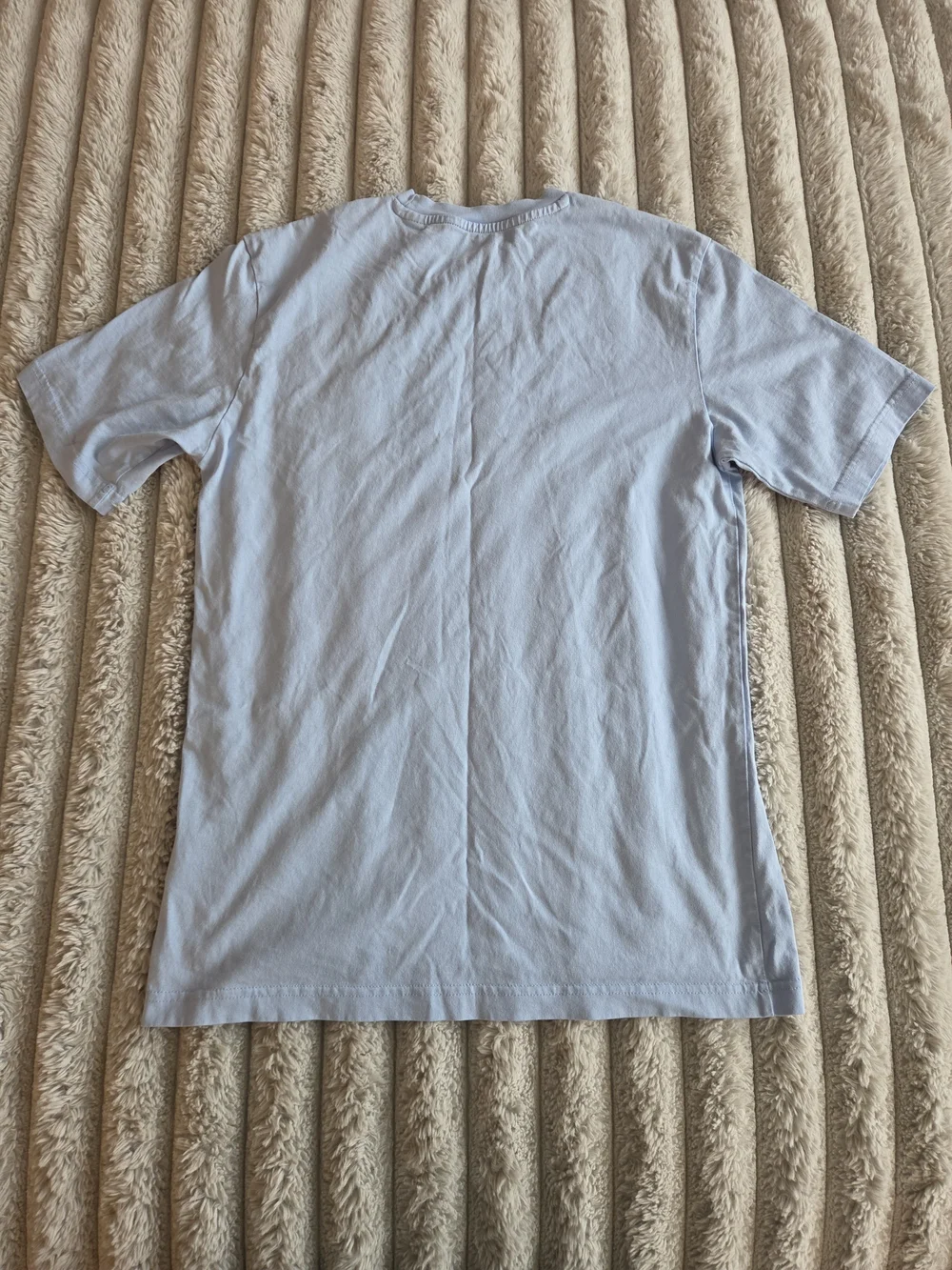 Adidas Light Blue Tee with Yellow Tennis Ball Graphic Mens Size Small
